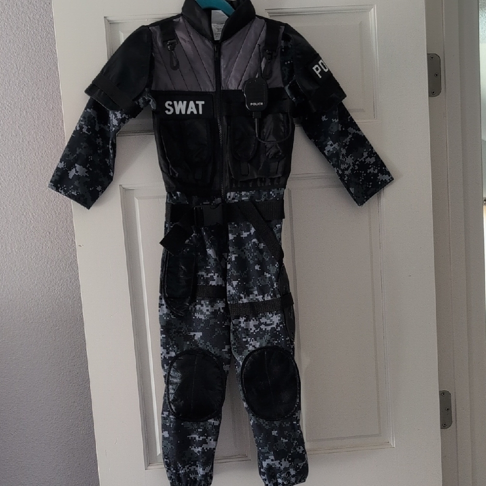 Kids SWAT Costume - Black and Gray